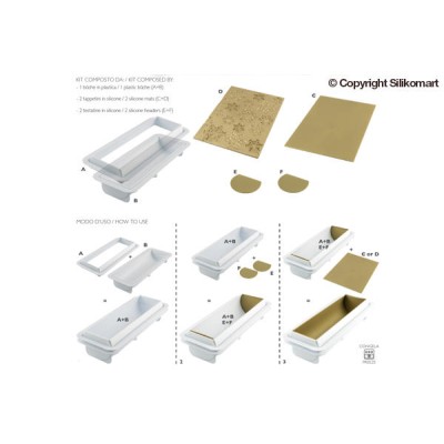 Χιονονιφάδες Καλούπι Σιλικόνης 25 x 8 cm για κορμό της Silikomart