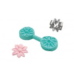 Μαργαρίτα Σετ Καλούπι σιλικόνης και κουπάτ - Silikomart Ø3εκ