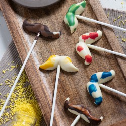 Μουστάκι 6 θέσεων καλούπι σοκολάτας