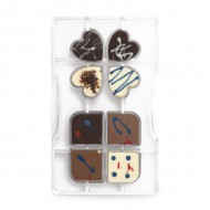 Τετράφυλλο Επαγγελματικό Καλούπι Σοκολάτας 8 θέσεων -Decora