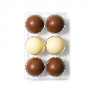 Μισή σφαίρα  6 θέσεων Επαγγελματικό καλούπι σοκολάτας ⌀75χιλ. x25χιλ