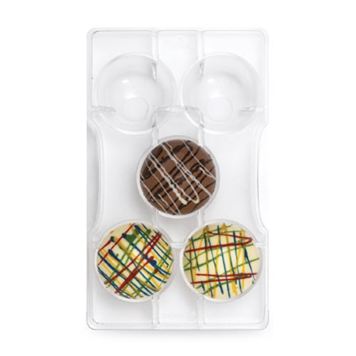 Μισή Μικρή Σφαίρα με βάση 5 θέσεων Επαγγελματικό Καλούπι Σοκολάτας