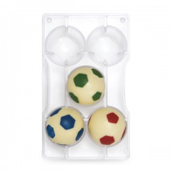 Μεσαία Μπάλα Ποδοσφαίρου 5 θέσεων καλούπι σοκολάτας