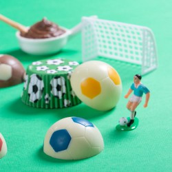 Μεσαία Μπάλα Ποδοσφαίρου 5 θέσεων καλούπι σοκολάτας