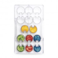 Στρογγυλό Συναρμολογούμενο 14 θέσεων Επαγγελματικό Καλούπι Σοκολάτας