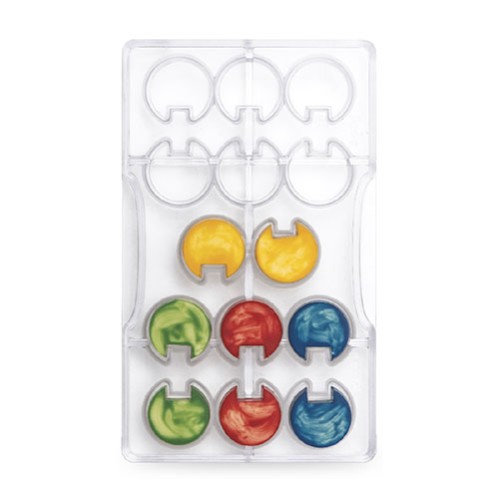 Στρογγυλό Συναρμολογούμενο 14 θέσεων Επαγγελματικό Καλούπι Σοκολάτας