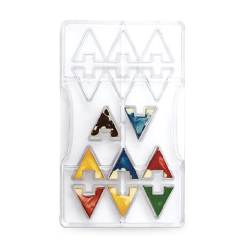 Τρίγωνο Συναρμολογούμενο 14 θέσεων Επαγγελματικό Καλούπι Σοκολάτας