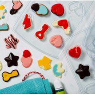 Καλούπι καρδιάς Σετ με 40 σακουλάκια και αυτοκόλλητα