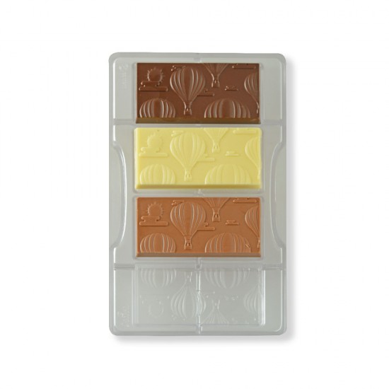 Αερόστατο Επαγγελματικό Καλούπι Μπάρας σοκολάτας 4 θέσεων