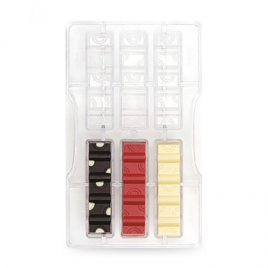 Κύκλοι Επαγγελματικό Καλούπι Μπάρας σοκολάτας 6 θέσεων