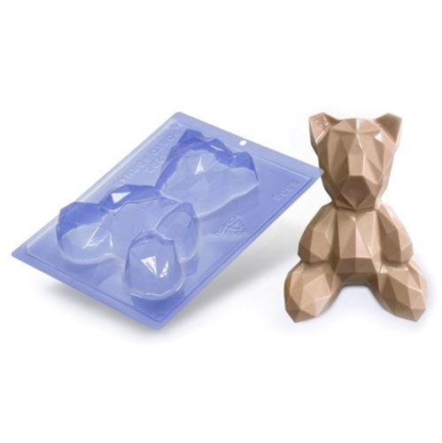 Αρκουδάκι Διαμαντένιο καλούπι σοκολάτας 180 x 132,5 x 45 χιλ  - 3 εξαρτημάτων.