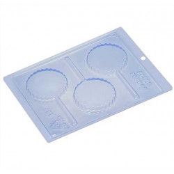 Γλειφιτζούρι Οδοντωτό καλούπι σοκολάτας 75 διάμετρος x 10χιλ. βάθος