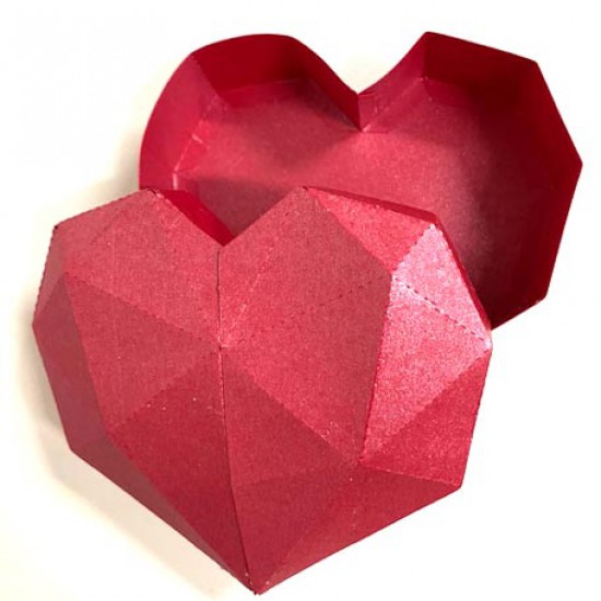 Καρδιά Διαμαντένια καλούπι σοκολάτας 148,5 x 127,5 x 40 χιλ  - 3 εξαρτημάτων.