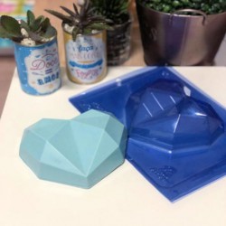 Καρδιά Διαμαντένια καλούπι σοκολάτας 148,5 x 127,5 x 40 χιλ  - 3 εξαρτημάτων.