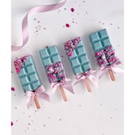 Μπάρα σοκολάτας σε Ξυλάκι καλούπι σοκολάτας 86 x 80 x 35 χιλ. - 3 εξαρτημάτων.