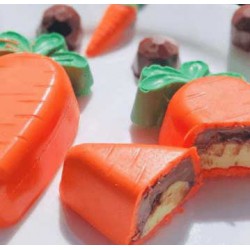 ΚΑΡΟΤΟ ΓΕΜΙΣΤΟ καλούπι σοκολάτας  - 3 εξαρτημάτων.