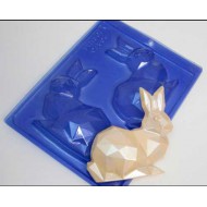 ΚΟΥΝΕΛΙ ΔΙΑΜΑΝΤΕΝΙΟ καλούπι σοκολάτας 120 x 120 x 25 χιλ  - 3 εξαρτημάτων.