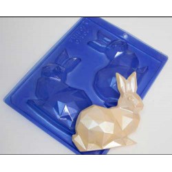 ΚΟΥΝΕΛΙ ΔΙΑΜΑΝΤΕΝΙΟ καλούπι σοκολάτας 120 x 120 x 25 χιλ  - 3 εξαρτημάτων.