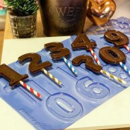 Αριθμοί Καλούπι Σοκολάτας 80 x 55 x 8χιλ.