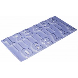 Αριθμοί Καλούπι Σοκολάτας 80 x 55 x 8χιλ.