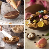 Μισό Επαγγελματικό Πολυκαρβονικό Καλούπι Αυγού 205 x 135 x 80 Y χιλ. για αυγό 250g.