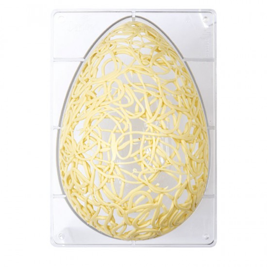 Μισό Επαγγελματικό Πολυκαρβονικό Καλούπι Αυγού 330 x 215 x 105 Y χιλ. για αυγό 1Kg.