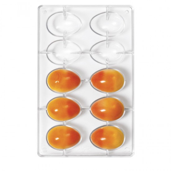 Επαγγελματικό Πολυκαρβονικό Καλούπι Αυγού 10 θέσεων 60 x 42 x 20 Y χιλ. για αυγό 30g.
