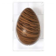 Μισό Επαγγελματικό Πολυκαρβονικό Καλούπι Αυγού 230 x 163 x 80 Y χιλ. για αυγό 350g.