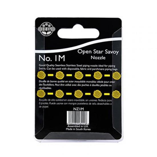 Μύτη Κορνέ μικρό Ανοιχτό Αστέρι No.1M της PME Jem 10χιλ.