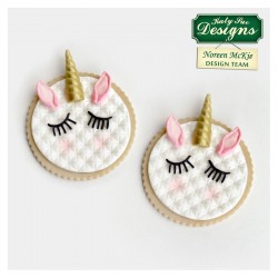 Καλούπι Σιλικόνης - Κέρατο Αυτιά Βλεφαρίδες Μονόκερου - της Katy Sue 