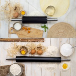 Αντικολλητικός Πλάστης ø 7.5 x 47 εκ με  Χερούλια της Decora