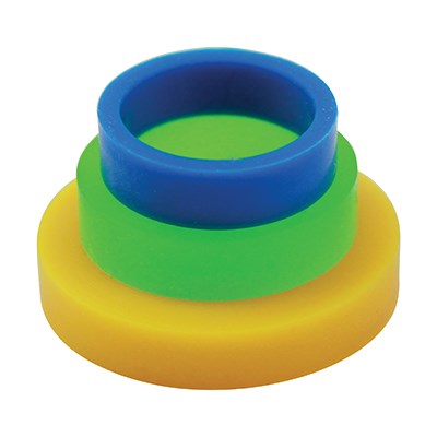 Δαχτυλίδια για μεγάλο Πλάστη 2,5εκ - Σετ 3 τεμ