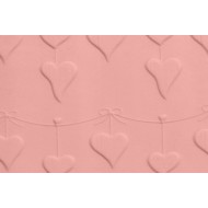 Μικρός ανάγλυφος πλάστης HEART BUNTING 16.5 x1.2εκ - FMM