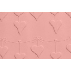 Μικρός ανάγλυφος πλάστης HEART BUNTING 16.5 x1.2εκ - FMM