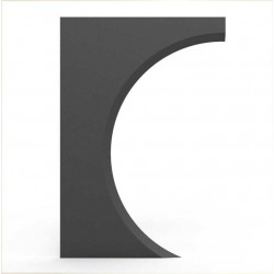 Cake Scraper για μπάλα  Model 7 πλαστικό - 190 x 115mm