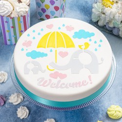 Stencil Welcome Φ25cm