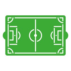 Stencil Γήπεδο Ποδοσφαίρου 20x30cm