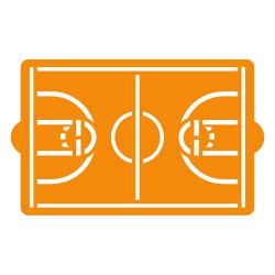 Stencil Γήπεδο Μπάσκετ 20x30cm