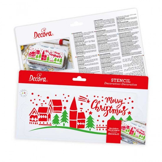 Stencil Χριστουγεννιάτικο 28 x 10cm για κορμό