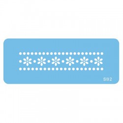 Μαργαρίτα και κουκίδες Στένσιλ της PME