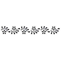 Μαργαρίτες κυλιόμενες Στένσιλ της PME