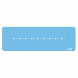 Δάκρυ και κουκίδα Στένσιλ της PME