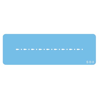 Δάκρυ και κουκίδα Στένσιλ της PME