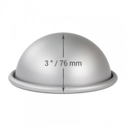 Μεσαίο Ημισφαίριο Αντικολλητικό Ταψί της PME 15,2εκ.