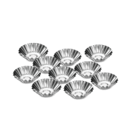 Φορμάκια Τάρτας  7cm Μεταλλικά ΣΕΤ 10 Τεμαχίων 