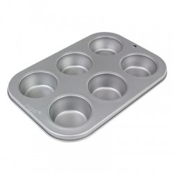 Cup Cake Αντικολλητικό ταψί 6 θέσεων της PME 26.5 x 18 x 3εκ.