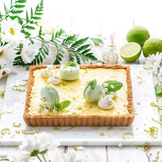 Τετράγωνη Φόρμα Τάρτας Αντικολλητική αφαιρούμενο πάτο 21 x 21 χ 3.5εκ.