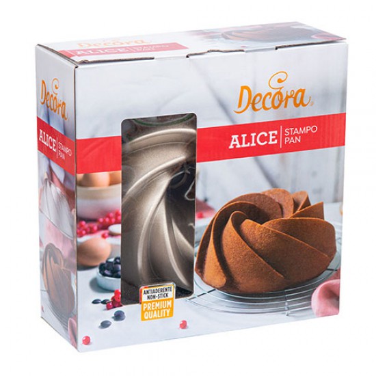 Αντικολλητικό ταψί κέικ Alice  24 x 9cm  - Decora