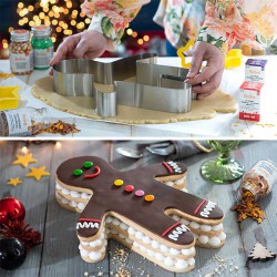 Gingerbread Τσέρκι Inox Υψηλής Ποιότητας  28εκ. x21εκ. x 4,5εκ Ύψος 