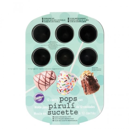 Φόρμα αντικολλητική για cake pop 12 θέσεων  - Wilton